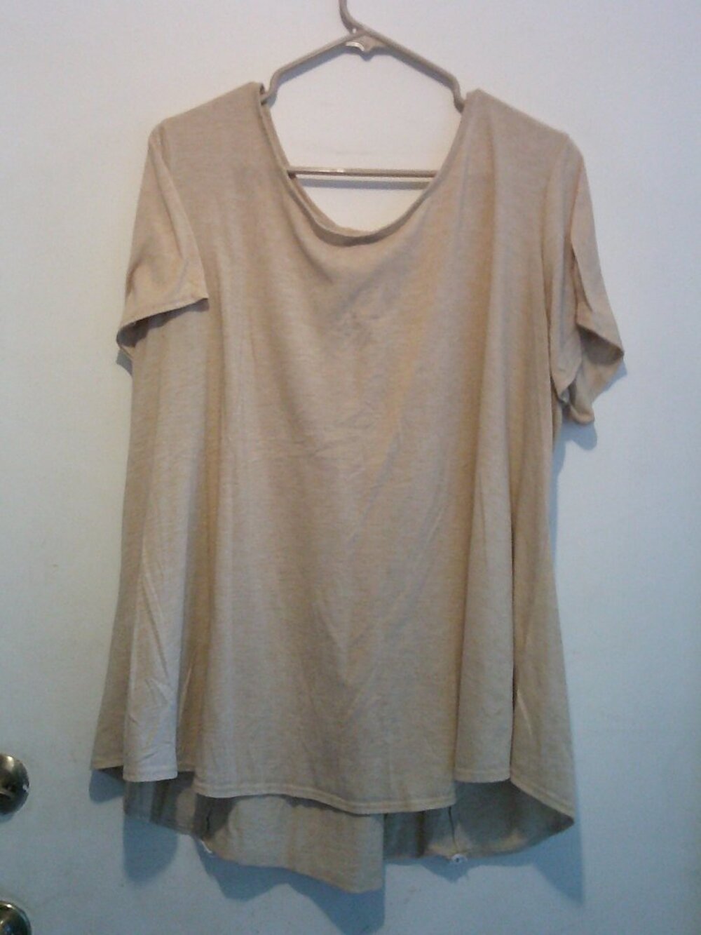 PER SEPTION Women SHORT SLEEVE ROUND NECK KNIT TOP SIZE 3XL